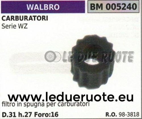 983818 éponge filtre air - 983818,