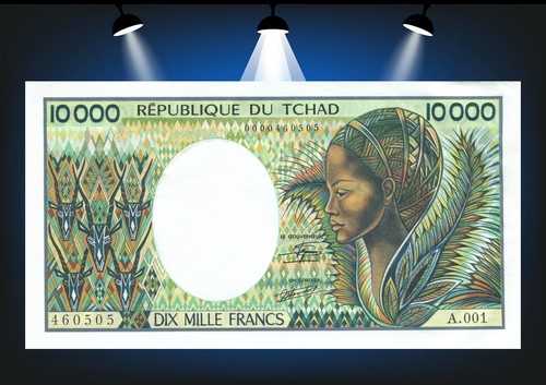 000 francs tchad - francs, (1984)
