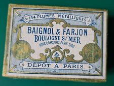 boite de plumes BAIGNOL &