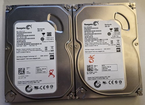 Lot seagate 250gb - lot, rpm