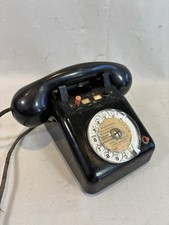 Ancien Téléphone à Cadran Vintage En Métal