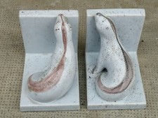 serre-livre faience LOUTRE ceramique design 50 ? noverraz ? suisse BOOKENDS