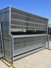 50 x clôture de construction semi-haute | 3,43 x 1,15 m | clôture mobile