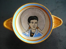 Ancien bol en faïence de Quimper KERALUC costume coiffe région Somme FORT MAHON