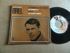 DISQUE 45T DE JACQUES BREL  "