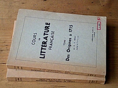 Cours littérature - de,