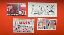 AVRIL LOT CARTES VOEUX INVITATION VERNISSAGE ETAT NEUF