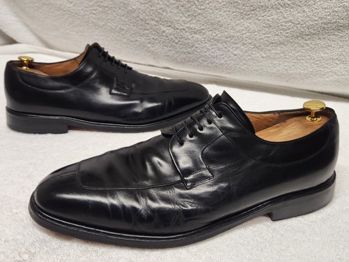 Mezlan black leather derby - black,