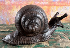 Ancien escargot en fonte – décoration de jardin ou presse-papiers – XIXe siècle