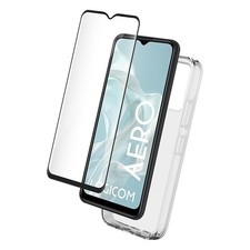 Pack Protection 2-en-1 Coque Souple pour Logicom Aero et Protège-Écran 9H,