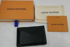 Louis Vuitton M67210 Etui Portefeuille en Cuir Porte Carte Noir pour Homme av...