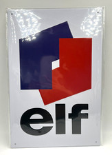 Plaque Vintage ELF 20 X 30 cm Métal Neuf Emballé