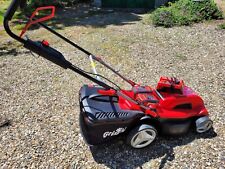 Tondeuse à gazon à batterie avec Chargeur Grizzely, Rouge, Tension 40V, Bon Etat