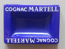 CENDRIER PUBLICITAIRE - COGNAC MARTELL - SEVN GUERVILLE OPALINE - ACCIDENT 9*6CM