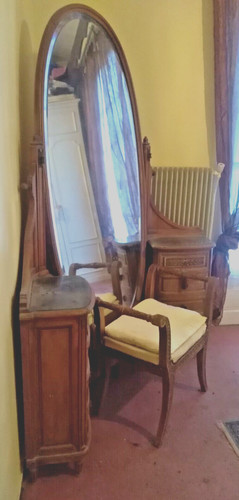 Coiffeuse psyché xix ème - coiffeuse,