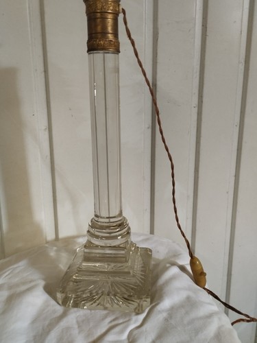 Pied lampe cristal ou - de,