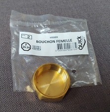 Bouchon laiton tête 6 pans femelle à visser 26X34 Quick plomberie