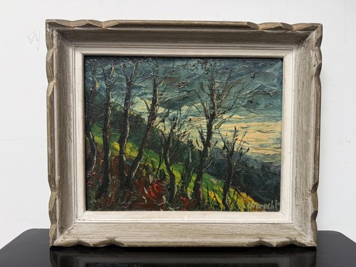 Tableau ancien huile paysage