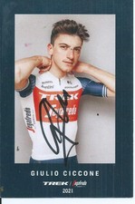 TDF CYCLISME autographe  de  CICCONE   GIULIO     team  TREK