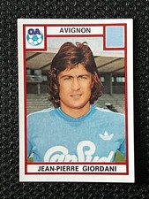 STICKER  PANINI FOOTBALL 76 1976 JEAN PIERRE GIORDANI AVIGNON  # 17 ORIGINAL TBE