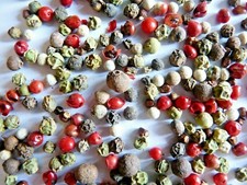 MELANGE CARAIBE 40 g Poivre noir,blanc, vert, du Mexique, maniguette baies roses