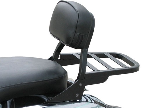 Spaan low black - backrest, with