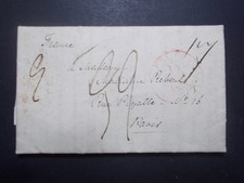 Marcophilie Lettre Classique Oblitération Royaume Uni vers France 1838 (LT78)
