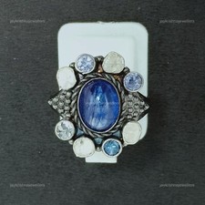 Saphir Bleu Cocktail Bague