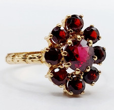 Bague marguerite vintage or