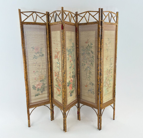 Paravent asiatique vintage - , en