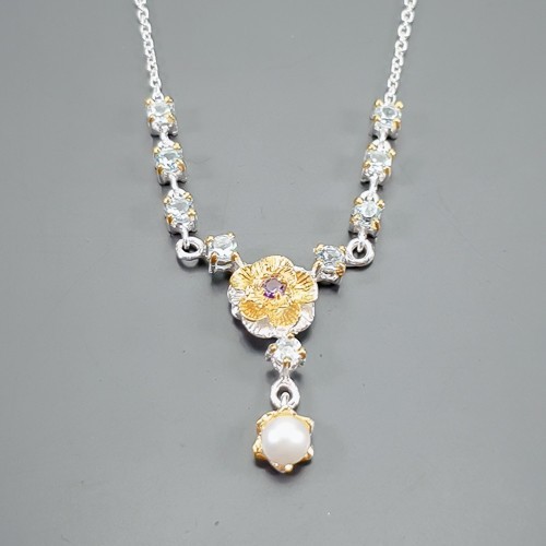 Collier bijou perles