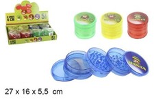 Grinder Rasta 5 Parties en Plastique 6 cm Moulin Broyeur pour Herbe Etc