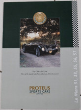 PROTEUS CERA JAGUAR XK120C REPLICA Brochure Folder Prospekt Documentation *RARE