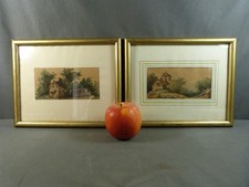 Deux Aquarelles encadrées