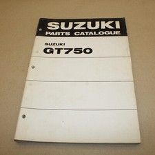 PARTS LIST SUZUKI GT 750 J K L 1974 -   CATALOGUE PIECES DETACHEES LISTING