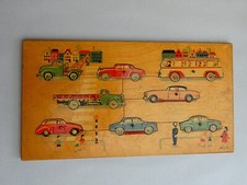 lot 3 anciens puzzles bois et carton années 60/70