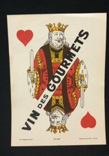 ÉTIQUETTE ANCIENNE VIN DES