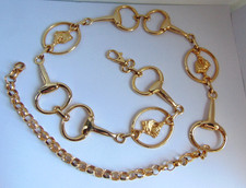 Ceinture métal doré Vintage sur le thème du cheval de bonne qualité