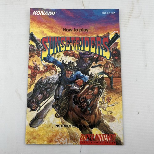 Sunset riders super - sunset, nintendo