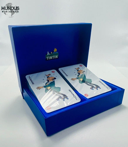 Tintin jeu cartes playing - tintin,