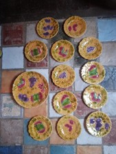 12 Assiettes À Dessert + Plat