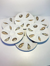 LOT 6 ASSIETTES PLATS HUITRES