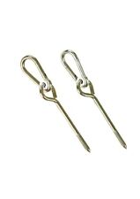 2 Crochets mousqueton à vis pour balançoire fixation portique bois jardin 73249