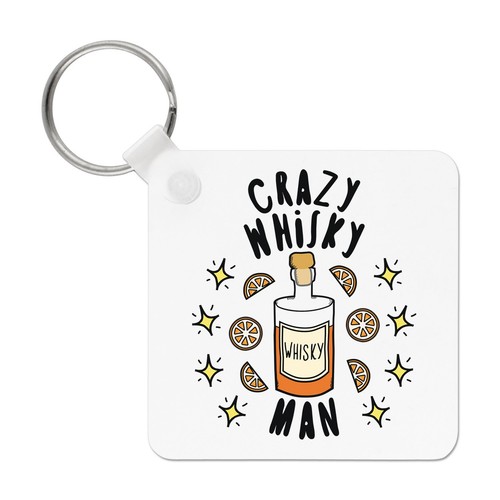 Porte clés fou whisky homme - fou,