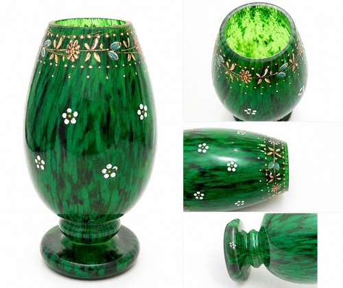 Vase verre émaillé - en,