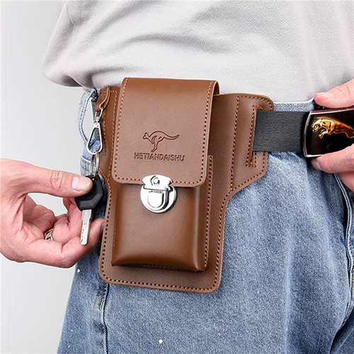 Sacoche ceinture cuir - ceinture,