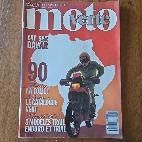 Moto verte janvier 1990 - moto, n°189