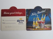 Sous-Verre De Bar À Bière ~ CORONA Brasserie ~ MEXIQUE Brasserie ~ Feliz Navidad
