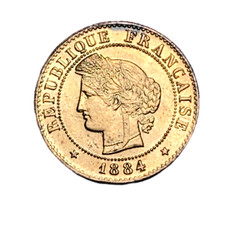 #3964 - RARE - 1 centime 1884