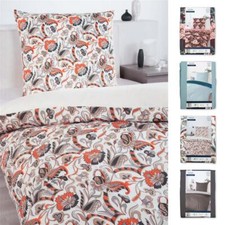 Housse De Couette Satin Coton 135x200 Ensemble Avec Fermeture Éclair